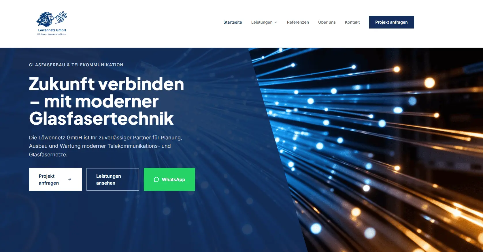 Löwennetz GmbH – Website Referenz von H&C Digital