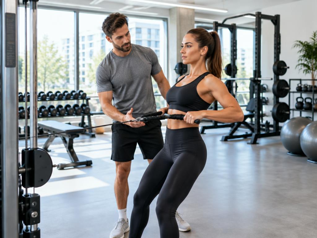 SEO für Fitnessstudios – Training in einem Fitnessstudio